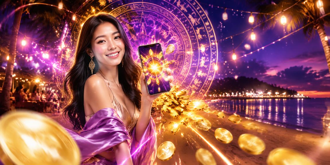 Khung cảnh bãi biển Phú Quốc với trò chơi casino